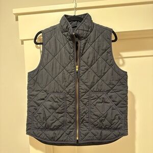 Quilted Black Vest